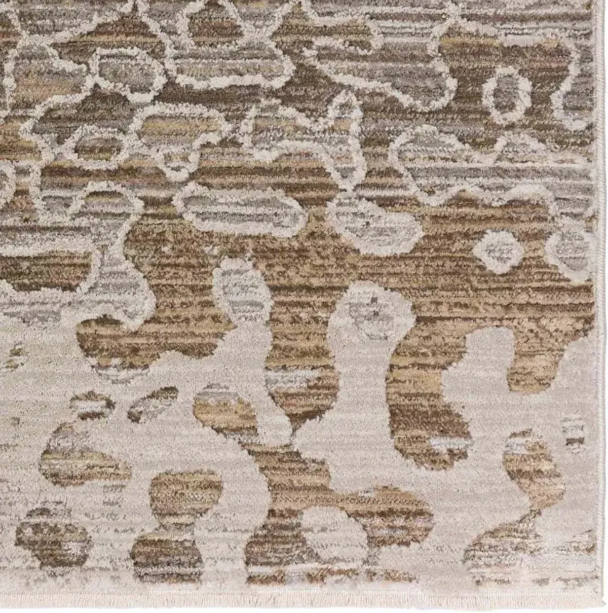 Dalyn Luxurious Abstract Safari Tapestry 5'X8 Area Rug in Neutral Tones.