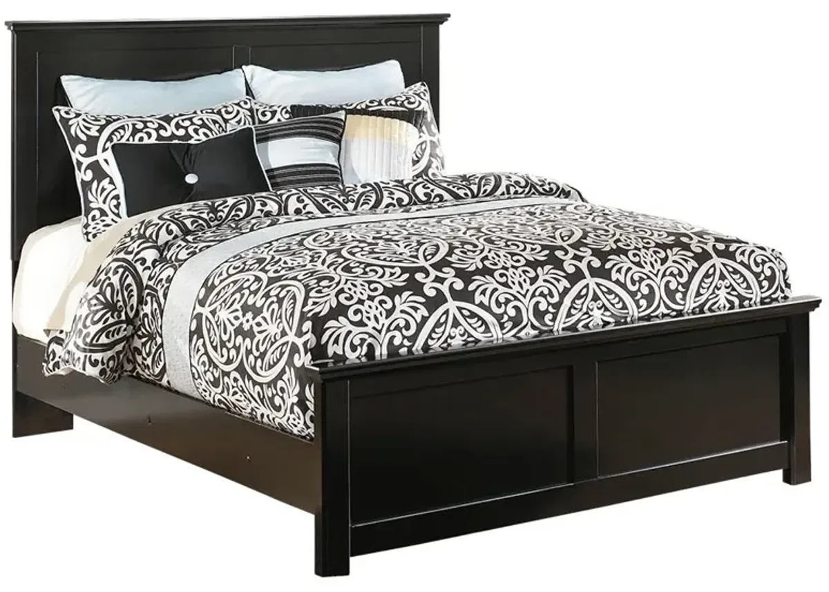 Ashley Maribel Black Queen Panel Bed