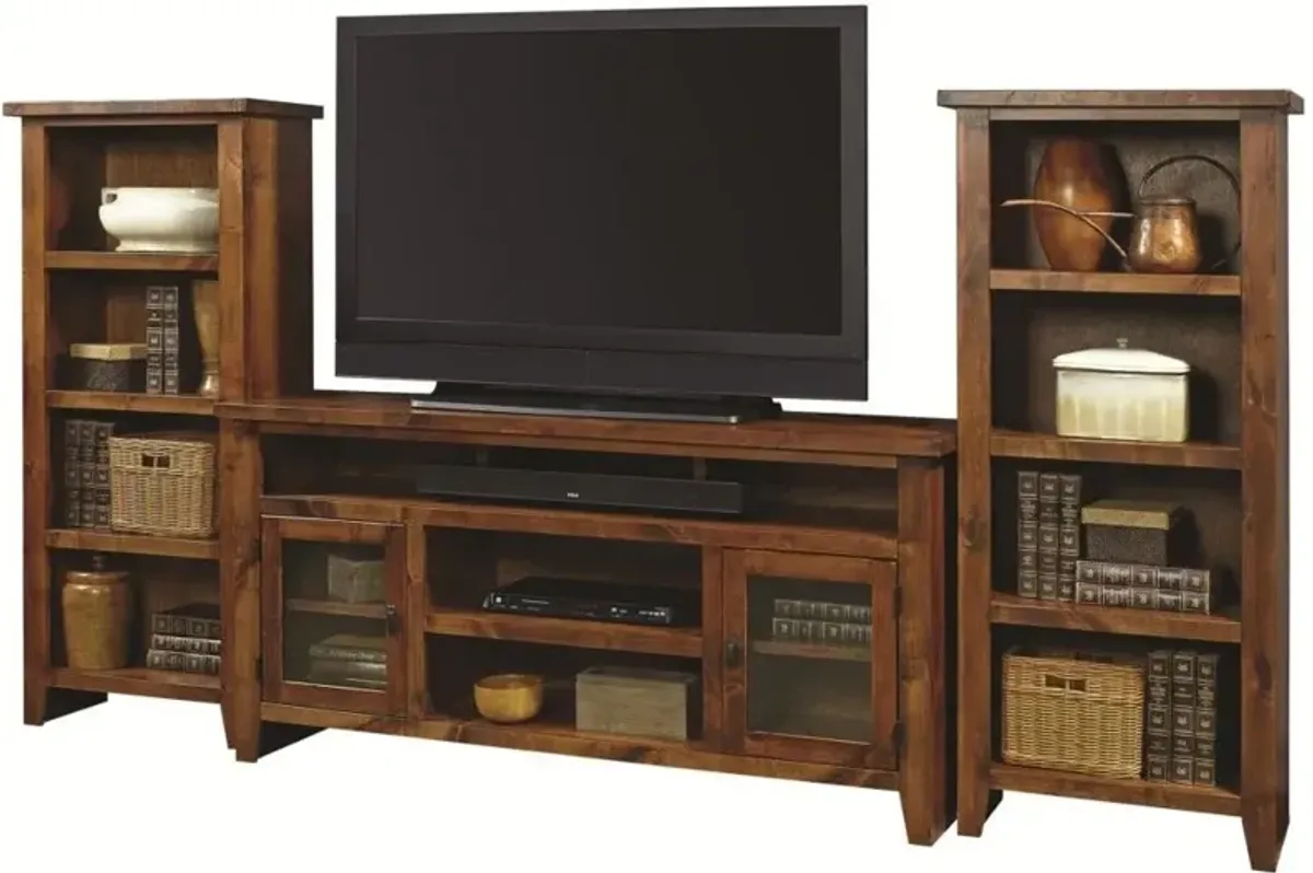 Aspenhome Alder Grove Tobacco 65 Inch TV Stand Console with Doors