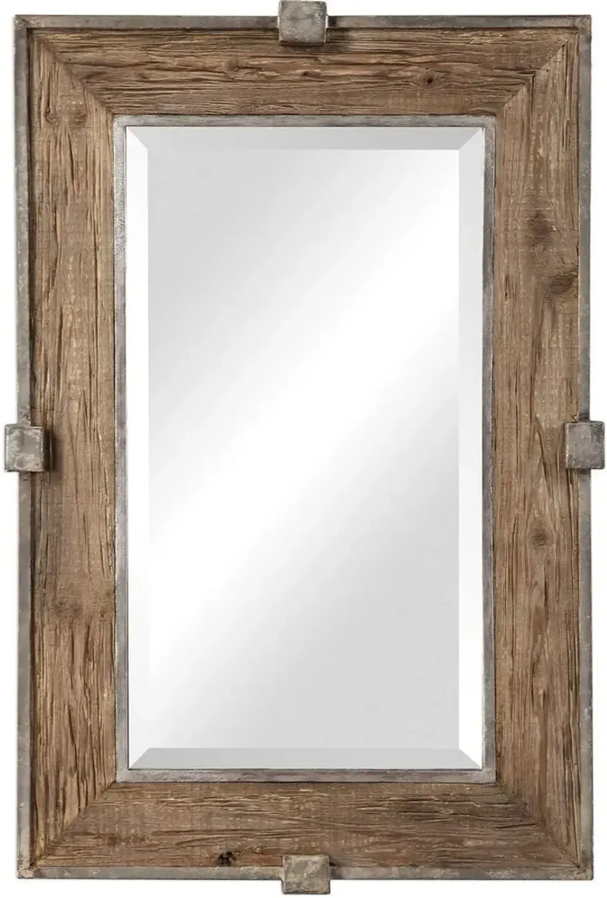 Uttermost Siringo Brown Weathered Wood Mirror