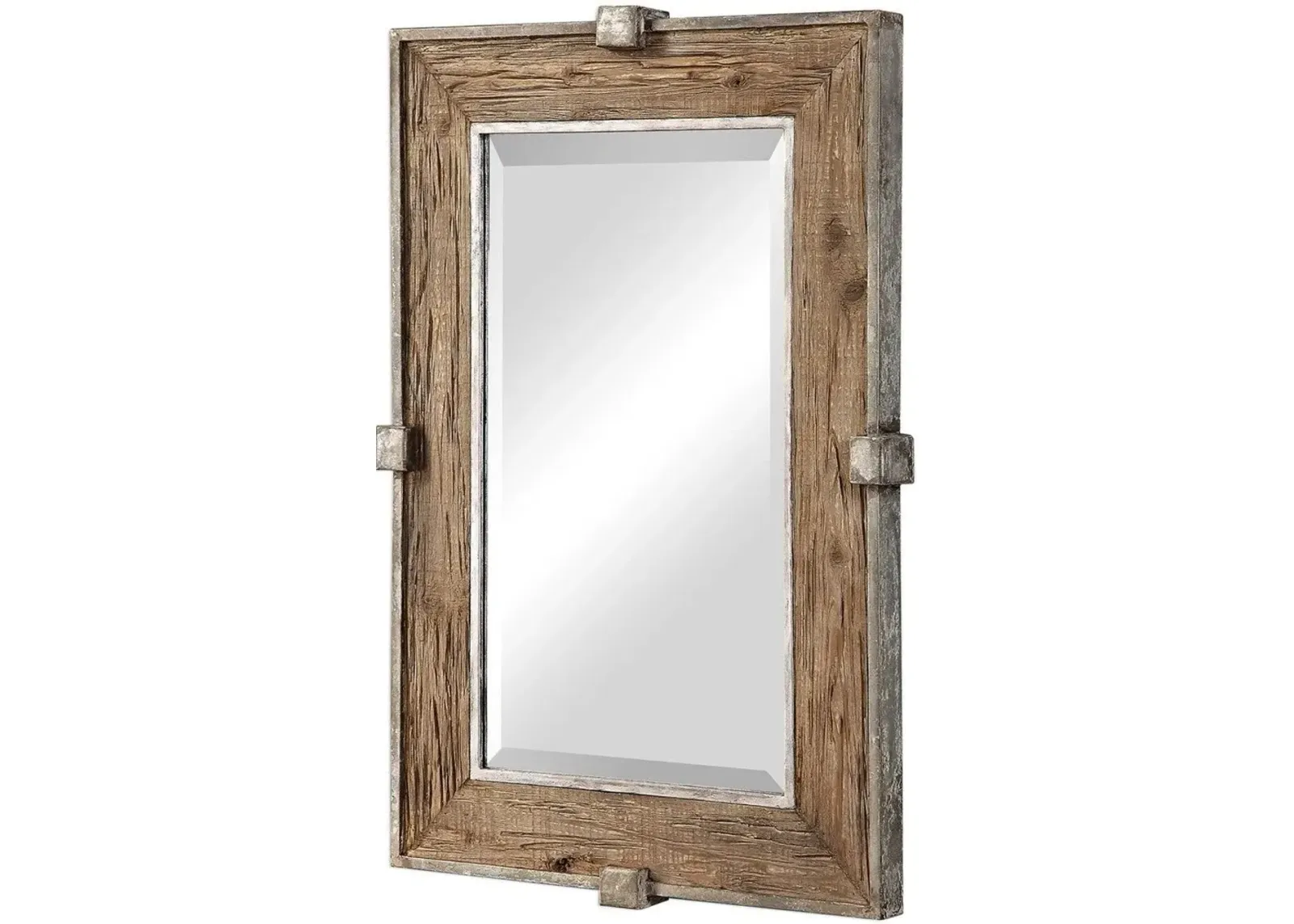 Uttermost Siringo Brown Weathered Wood Mirror