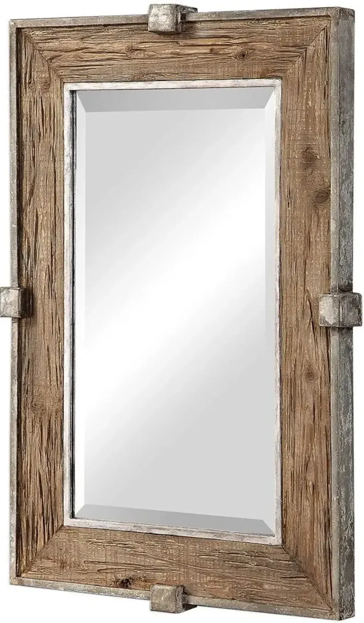 Uttermost Siringo Brown Weathered Wood Mirror