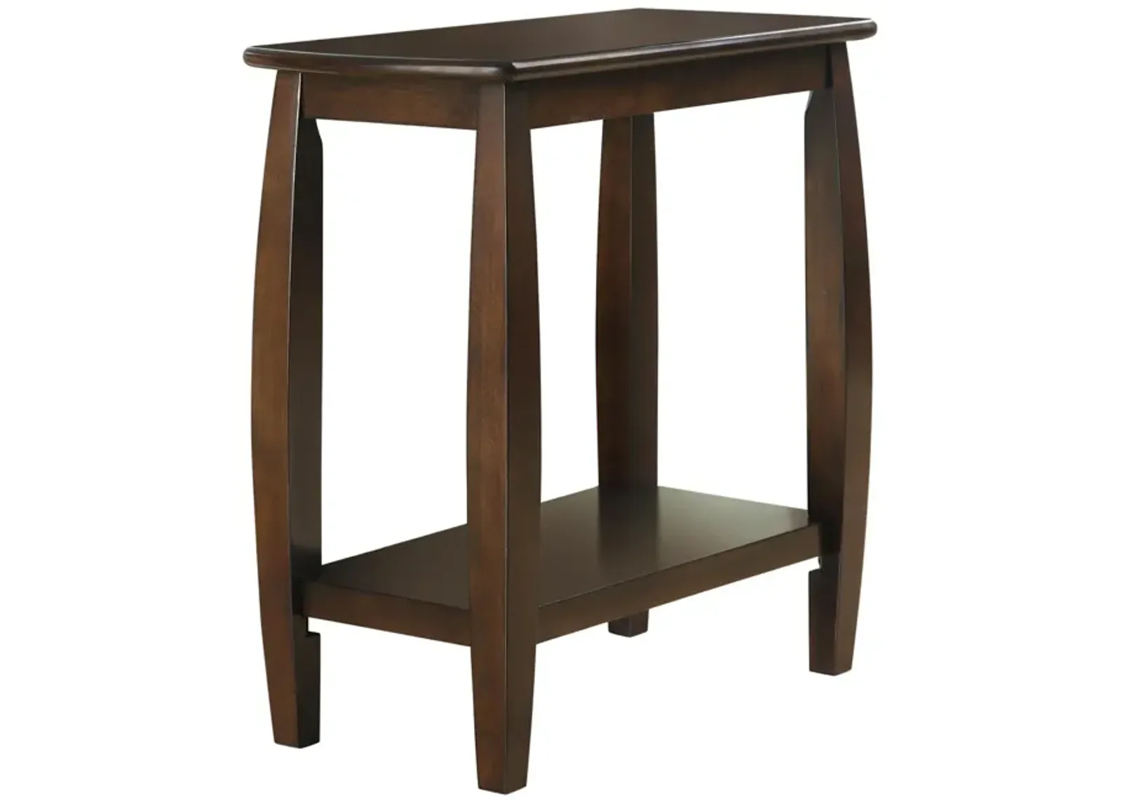 Raphael 1-Shelf Rectangular Wood Side Table Cappuccino