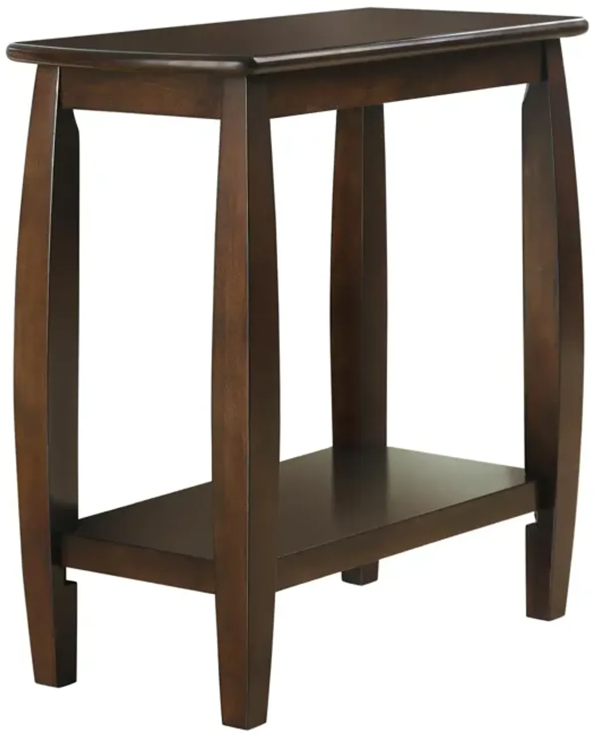 Raphael 1-Shelf Rectangular Wood Side Table Cappuccino