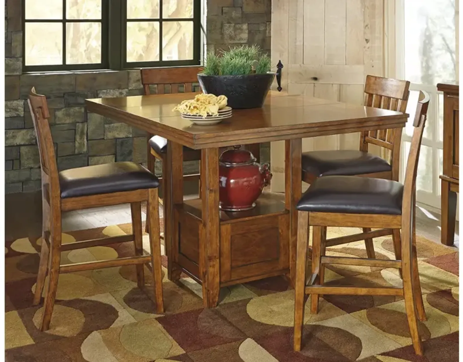 Ashley Ralene Medium Brown Counter-Height Dining Room Table