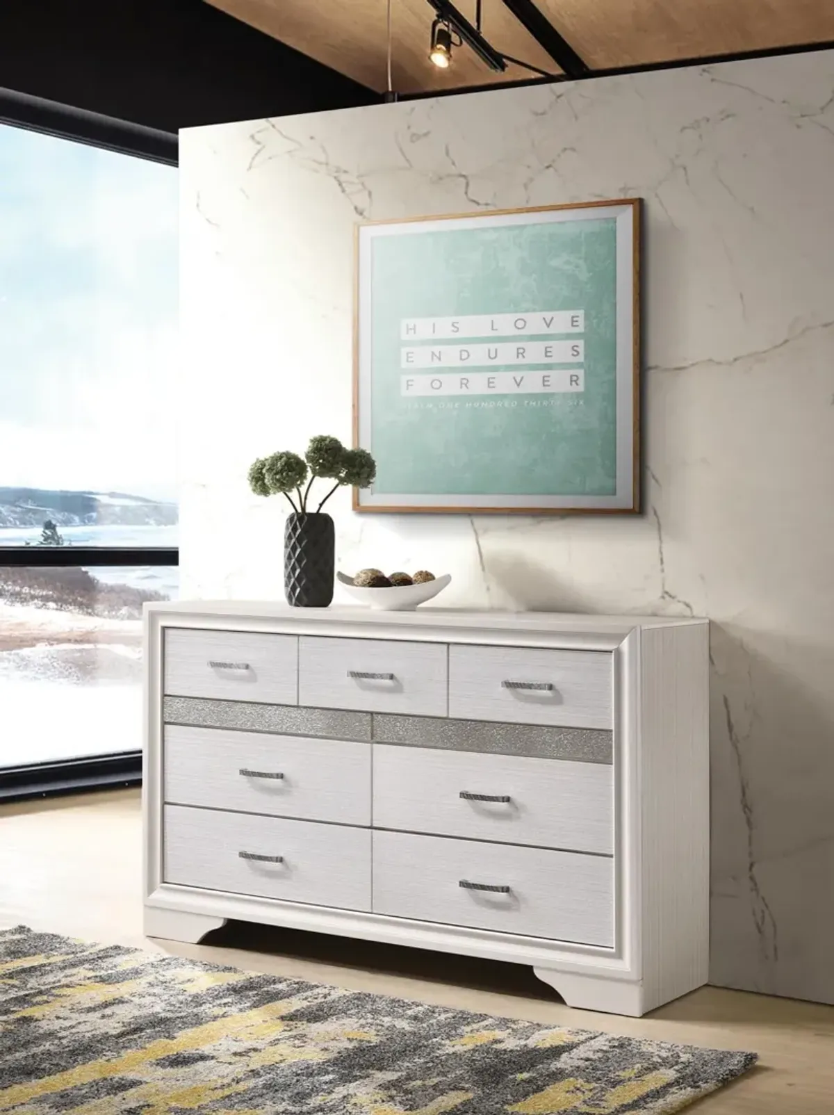 Coaster Miranda 7-Drawer Dresser White