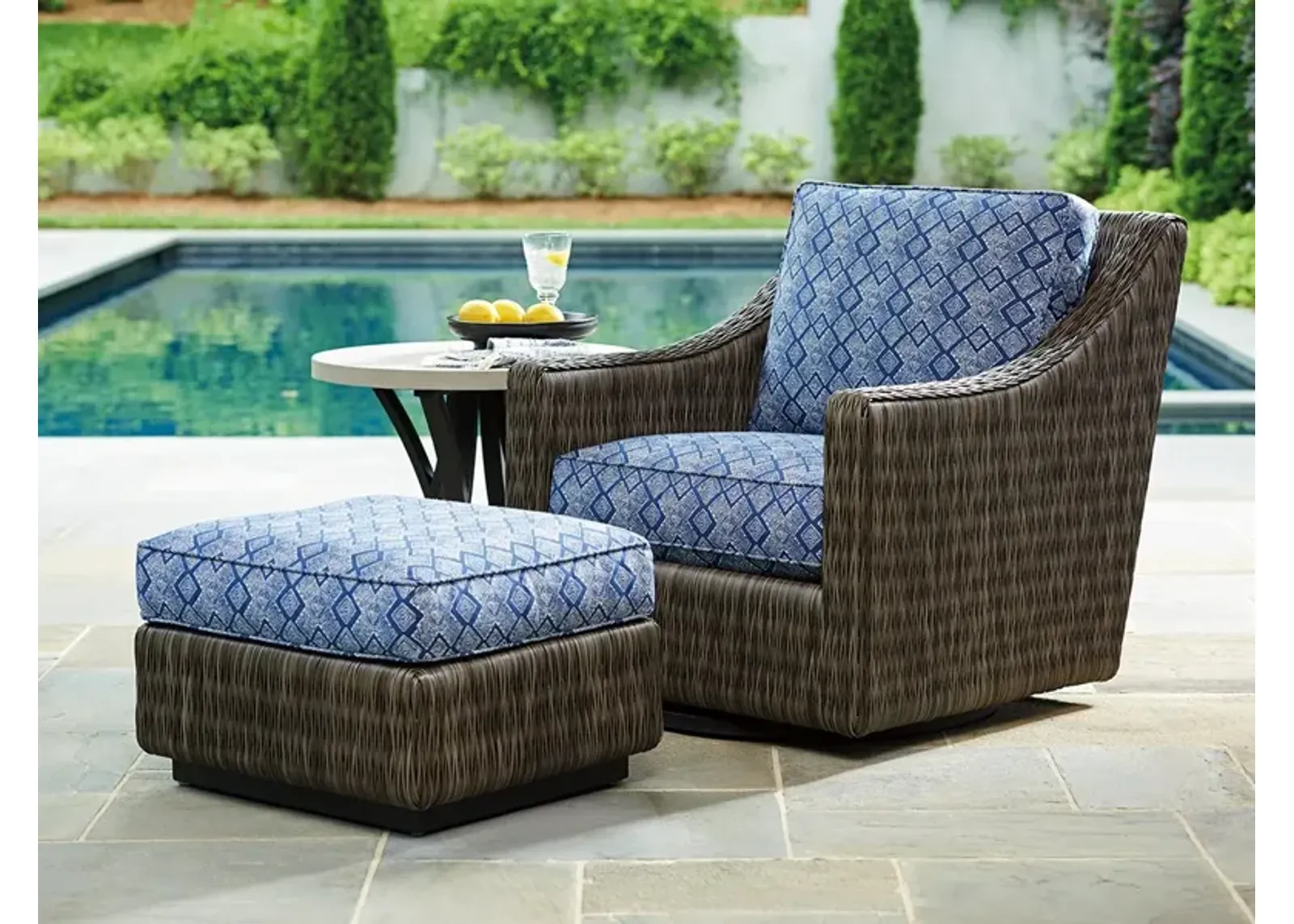 Tommy Bahama Outdoor by Lexington Cypress Point Ocean Terrace Ottoman