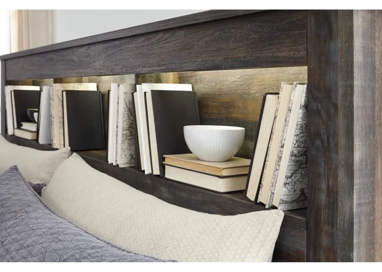 Ashley Drystan Bookcase Multi Queen Headboard