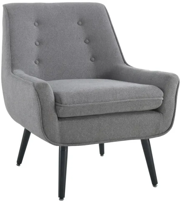 Linon Trellis Chair Gray Flannel
