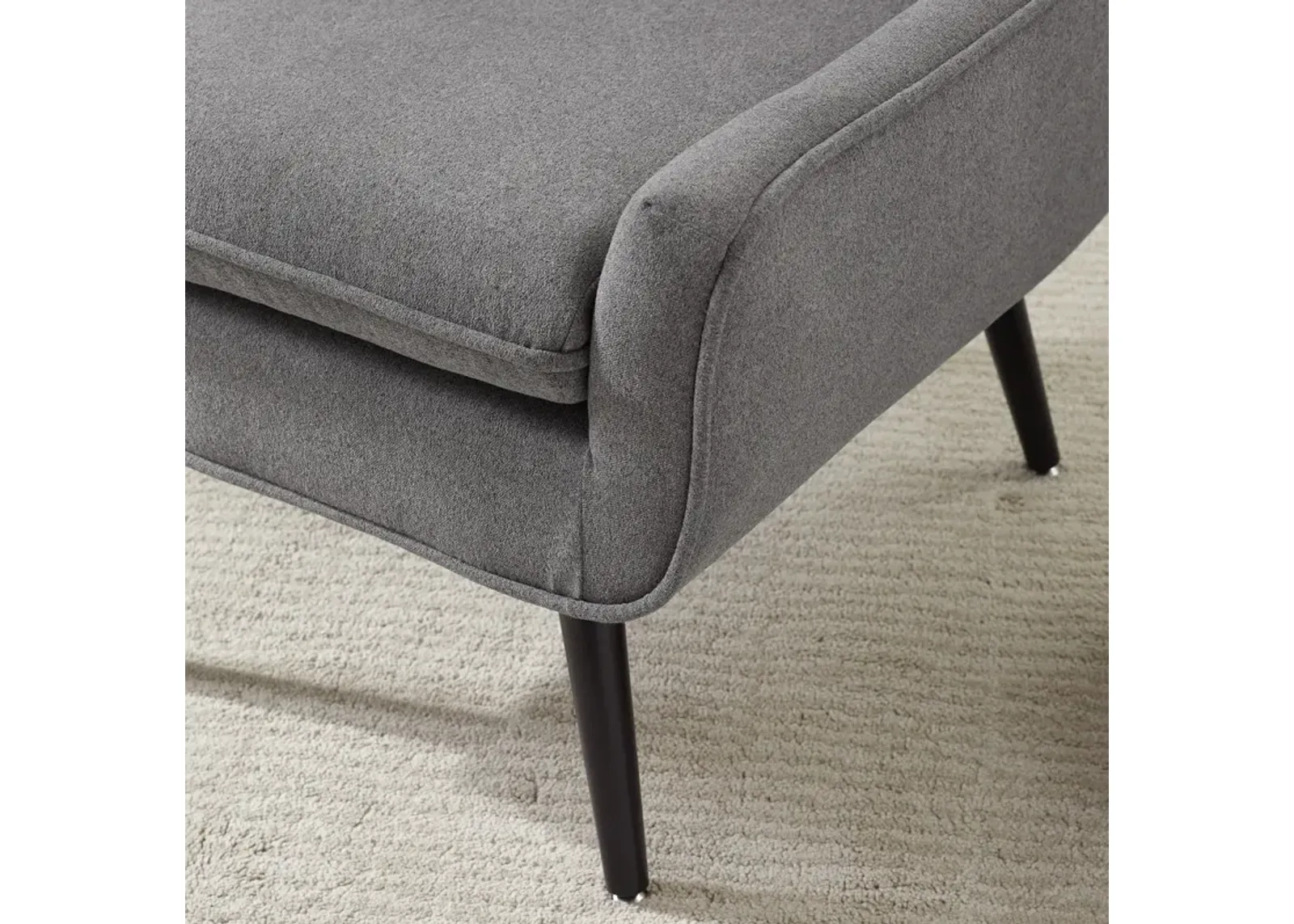 Linon Trellis Chair Gray Flannel