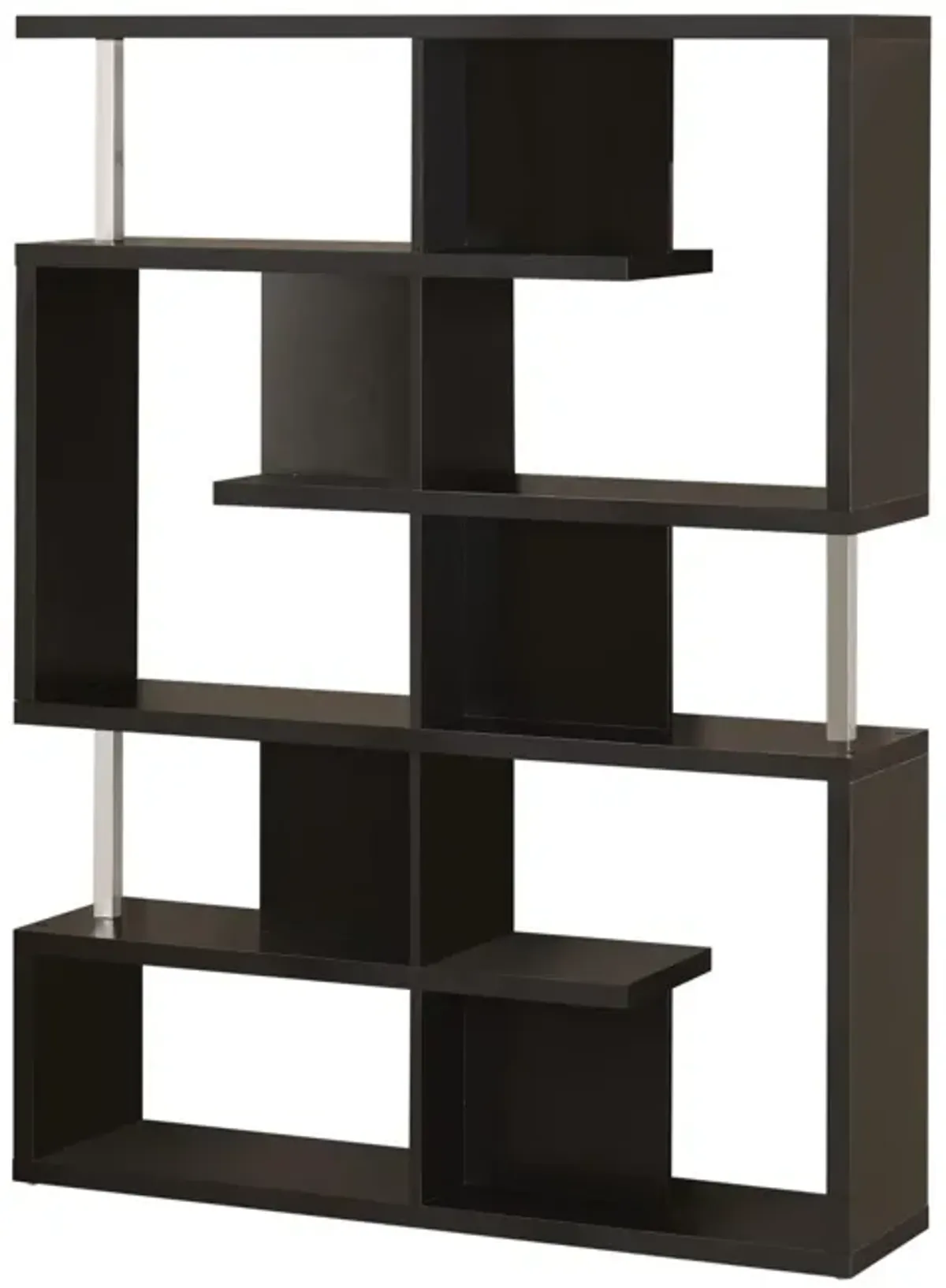 Coaster Hoover 63 Inch 5-Shelf Bookshelf Black