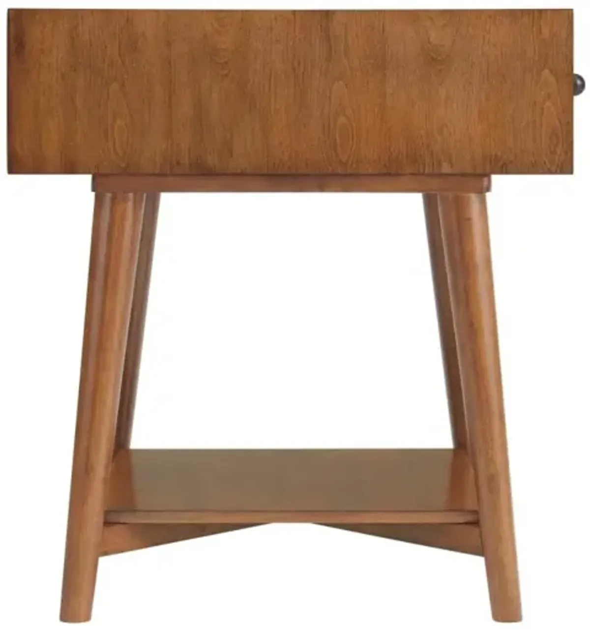 Martin Svensson Mid Century Modern 1-Drawer End Table in Cinnamon