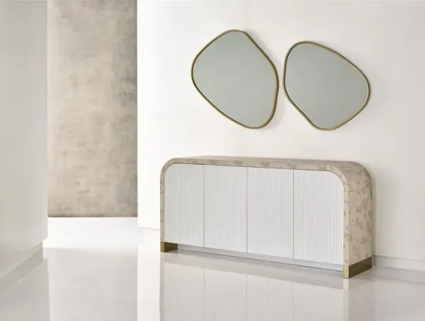Universal Tranquility Miranda Kerr Home Gallett Soft Gold Small Accent Mirror