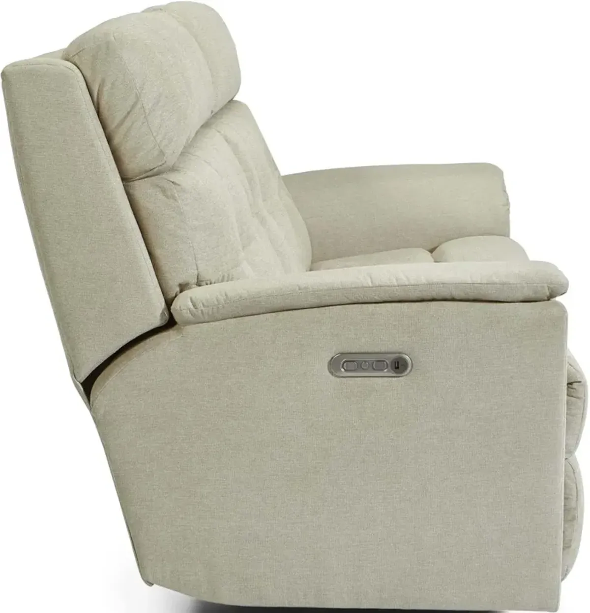 Flexsteel Mason Cashmere Power Reclining Loveseat with Power Headrests