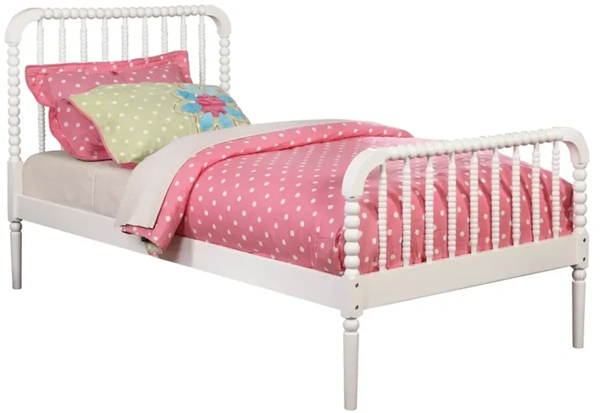 Coaster Jones Wood Twin Open Frame Bed White