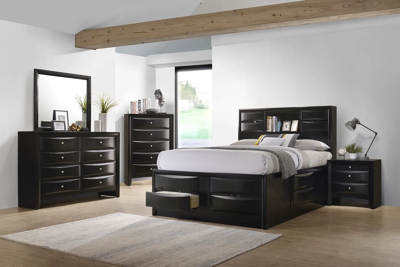 BRIANA CALIFORNIA KING STORAGE BED BLACK