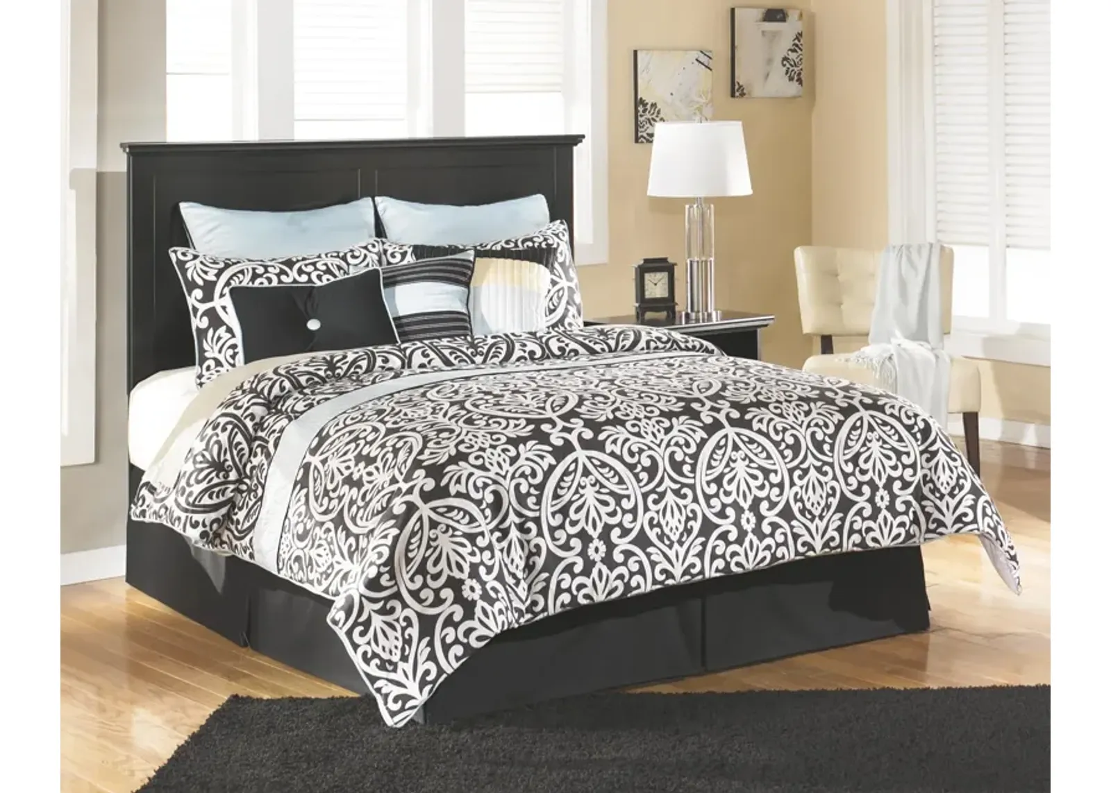 Ashley Maribel Panel Black California King/King Headboard