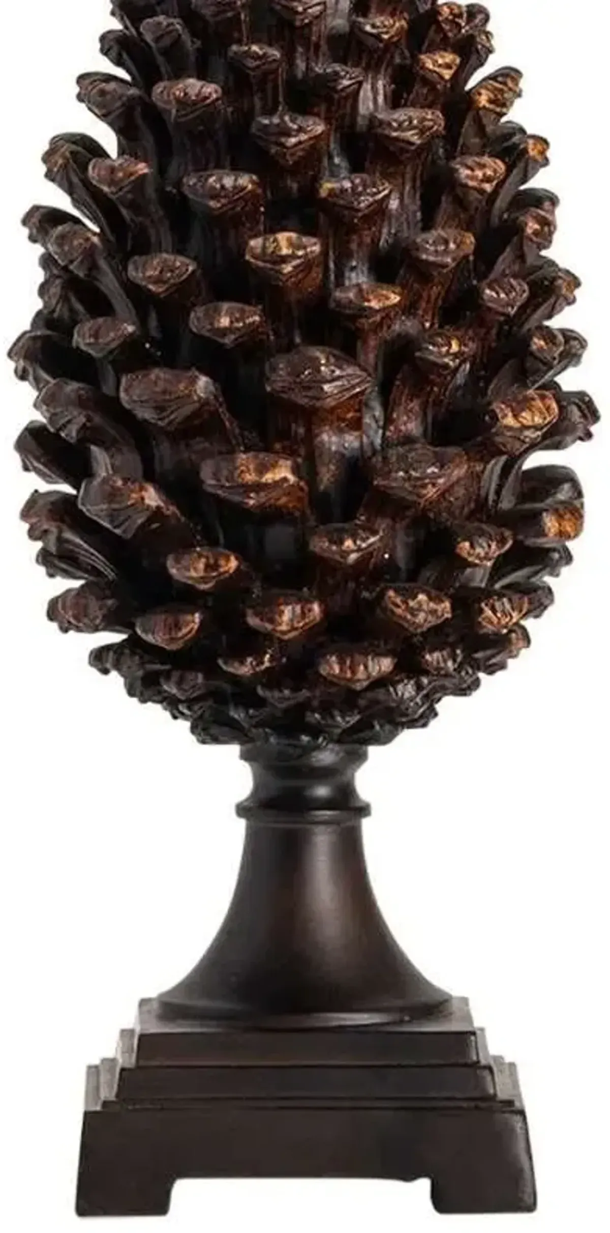 Crestview Pine Bluff Resin Natural Pinecone Table Lamp