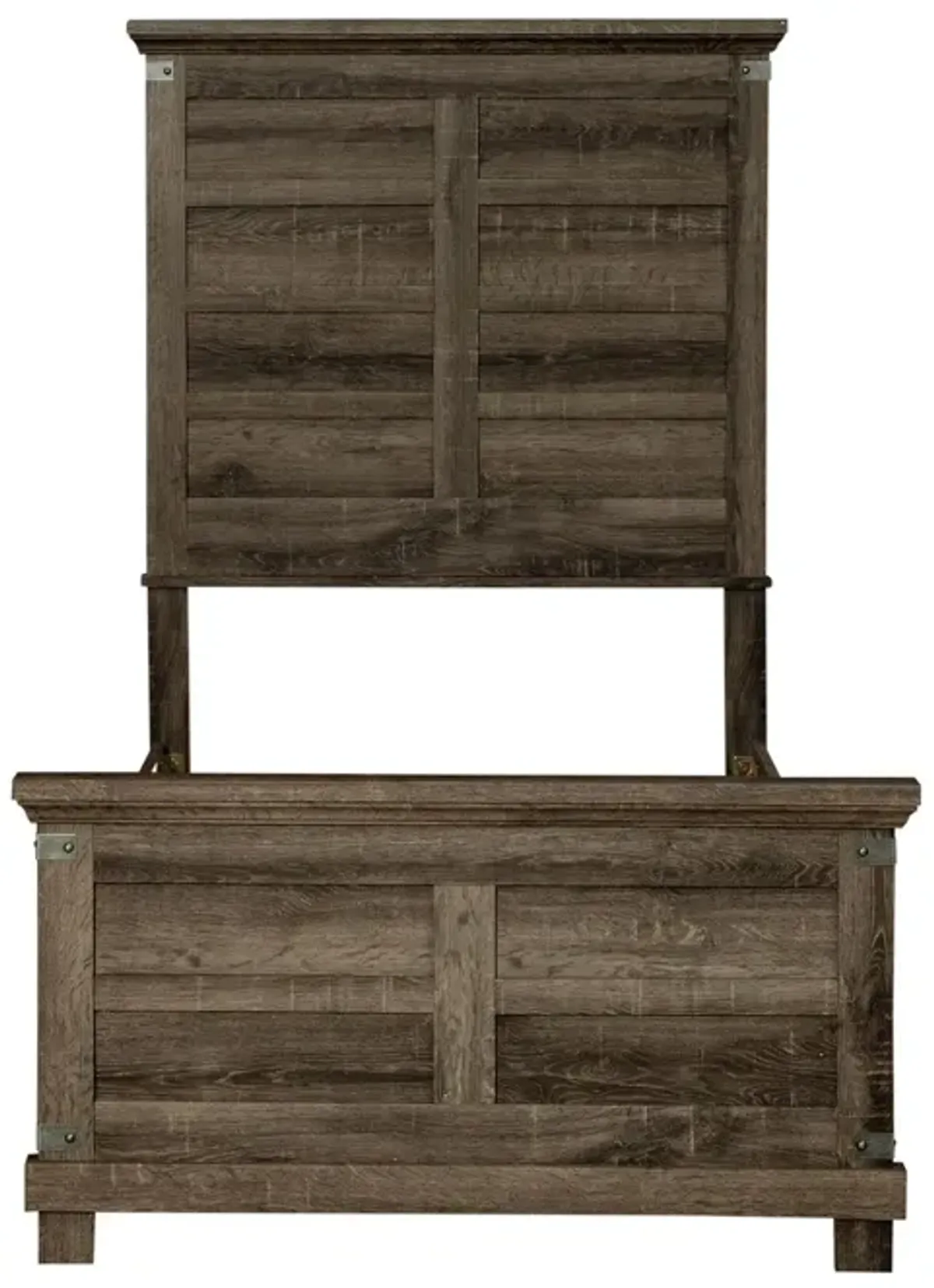 Liberty Furniture Country Comfort Reclaimed Wood-Style Bed Frame