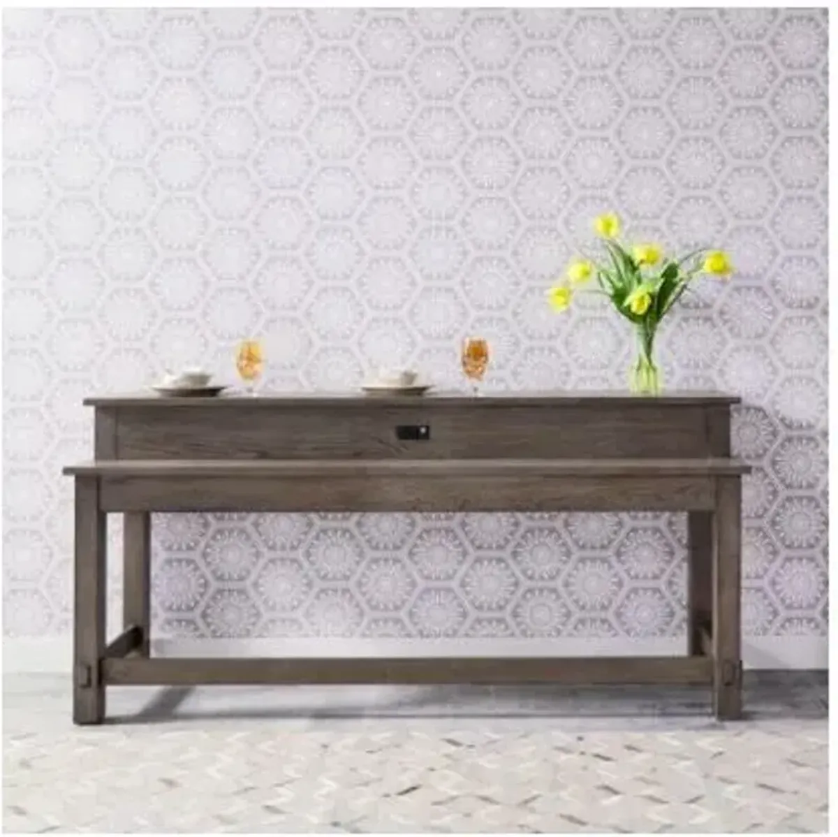 Liberty Furniture Console Bar Table Modern Farmhouse