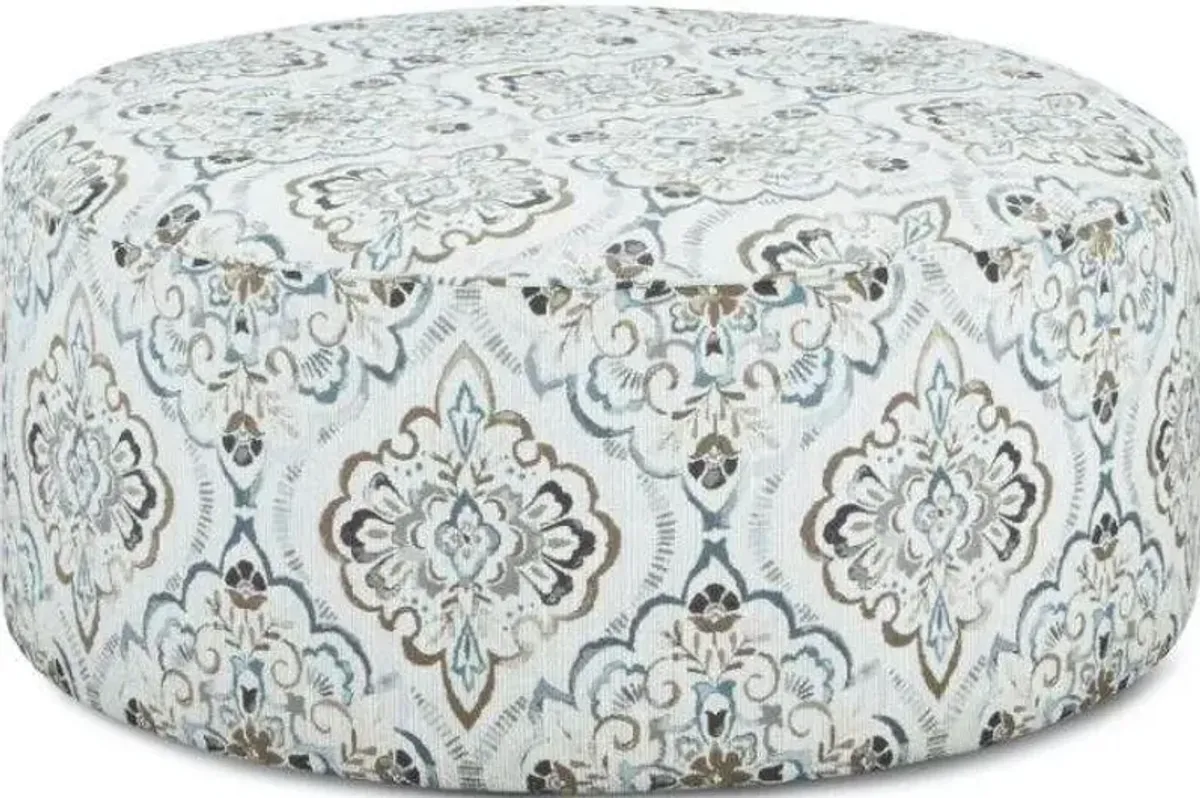 Fusion Bates Glenville Cascade Charcoal Cocktail Ottoman