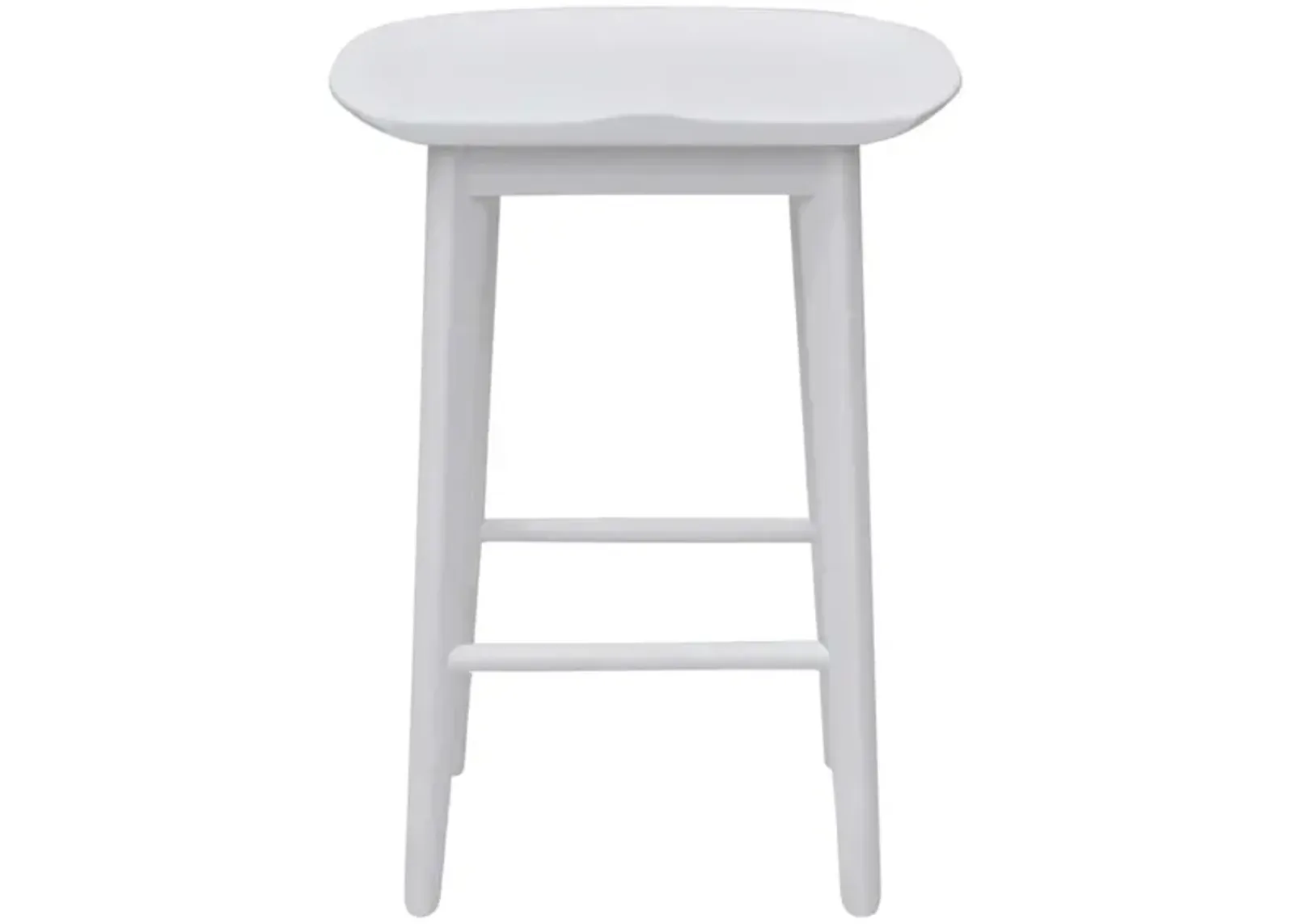 Steve Silver Hilton 24 Inch Backless Counter-Height Stool White