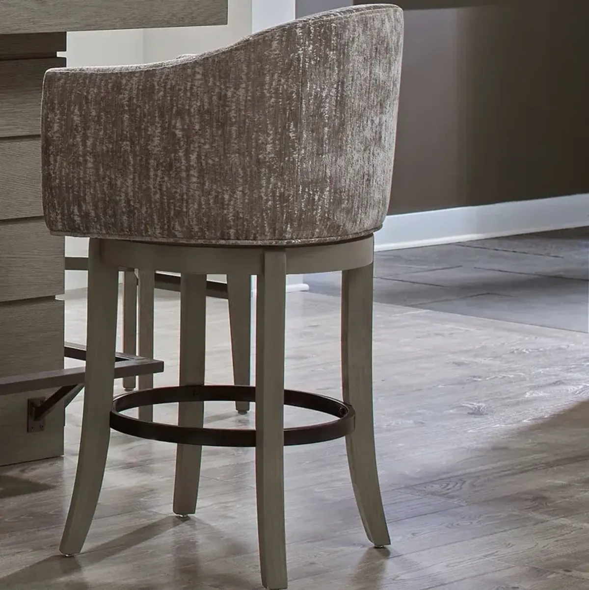 Parker House Pure Modern Dining Upholstered Swivel Barstool