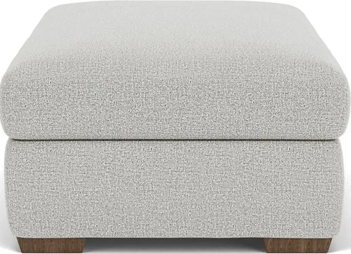 Flexsteel Collins Silver Glacier Ottoman