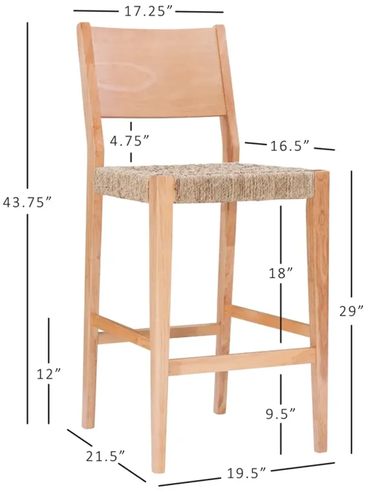 Powell Cadence Bar Stool Natural