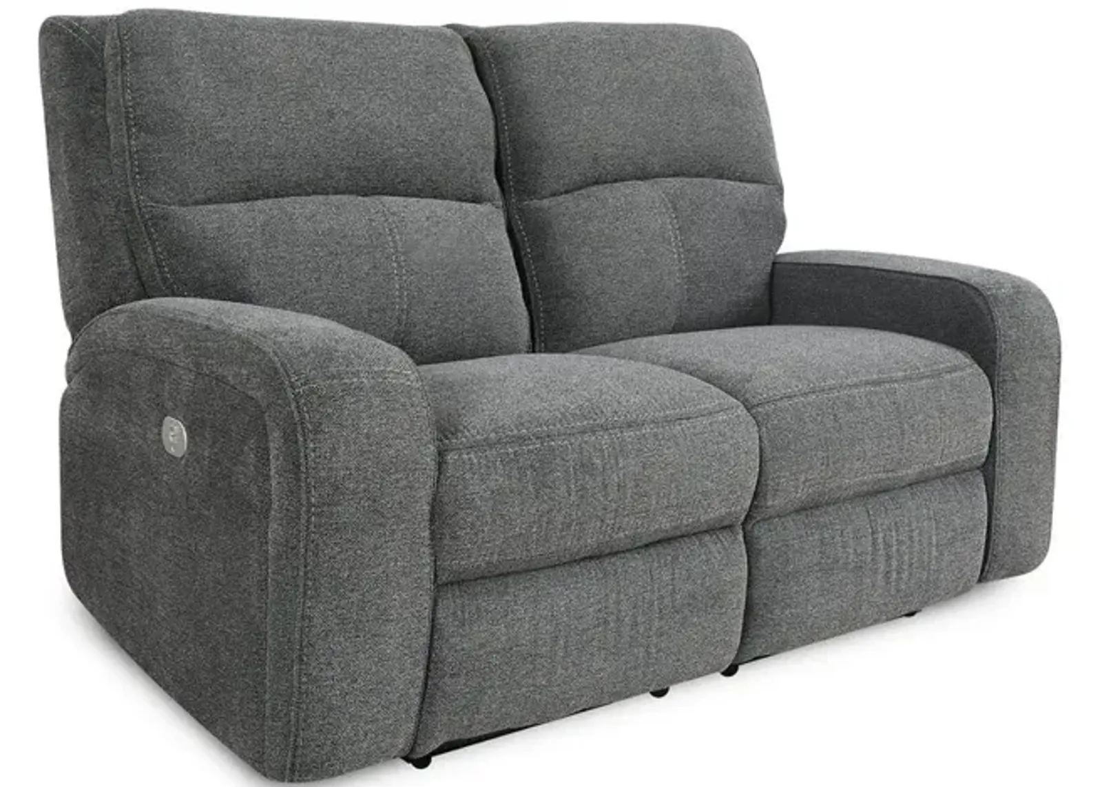 Parker House Polaris Collection Reclining Loveseat in Bizmark Grey Color