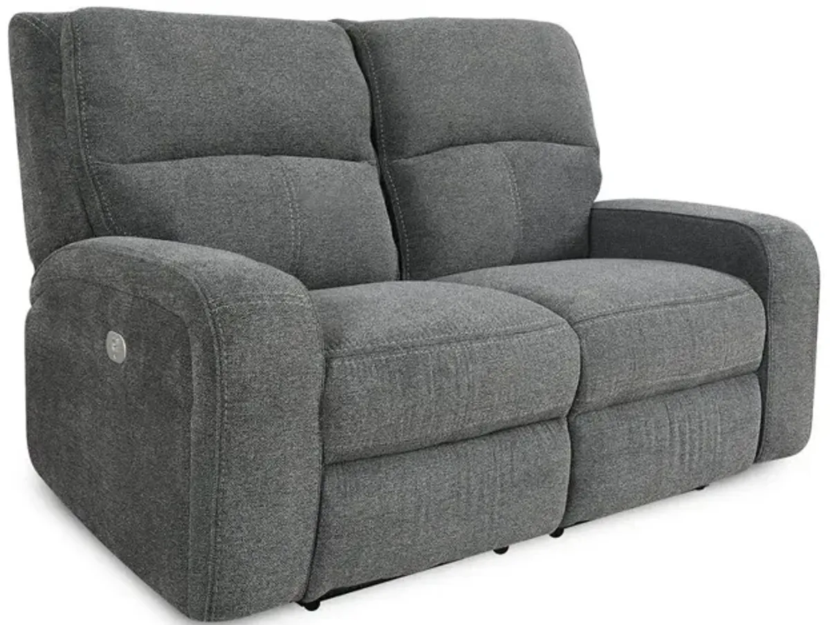 Parker House Polaris Collection Reclining Loveseat in Bizmark Grey Color