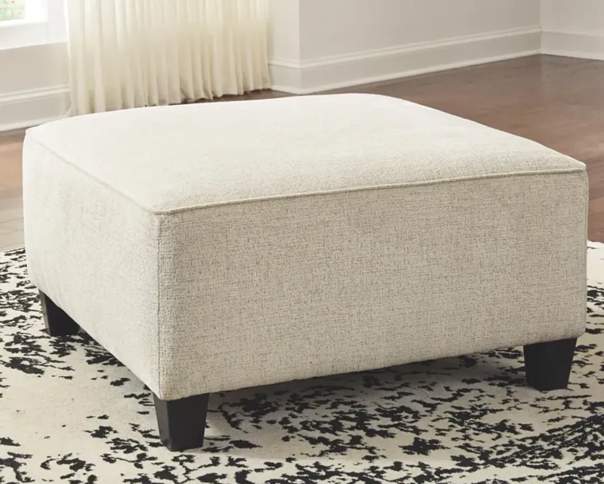 Ashley Abinger Natural Oversized Accent Ottoman