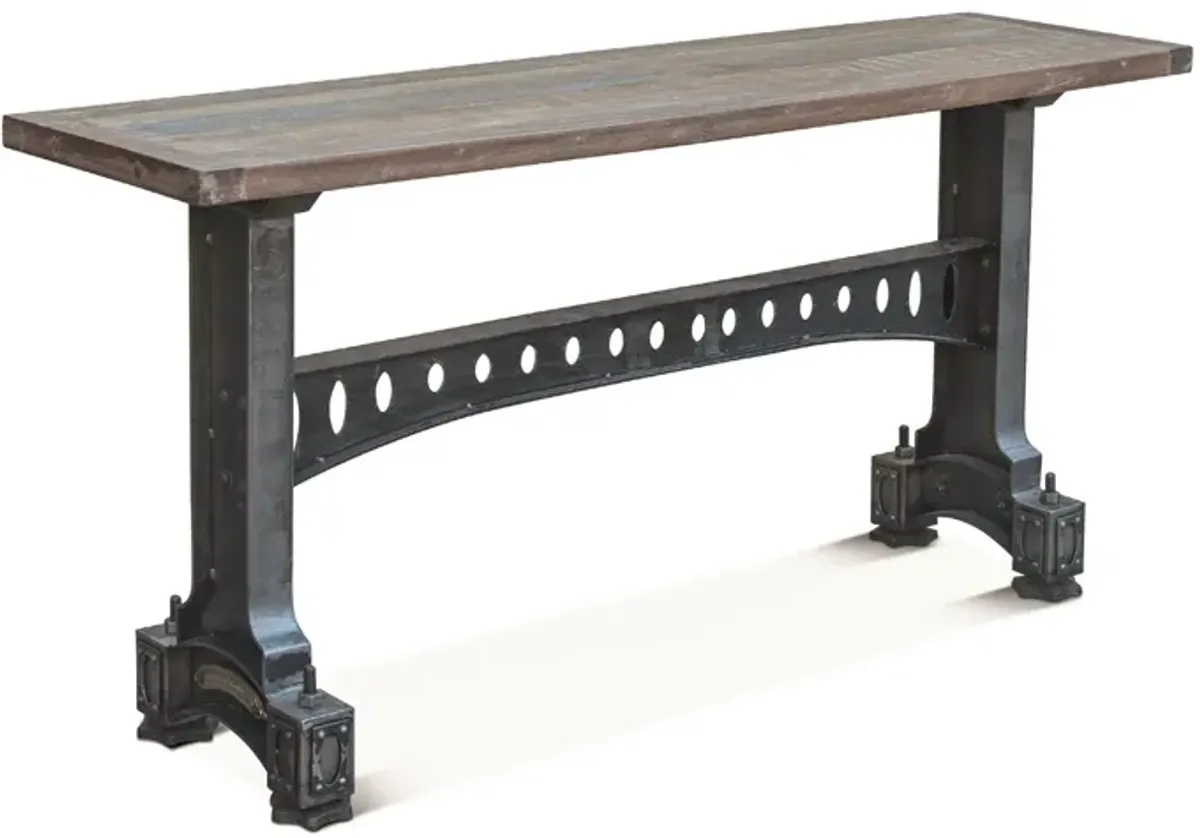 Home Trends Design Old Mill 66 Inch Cast Iron Console Table