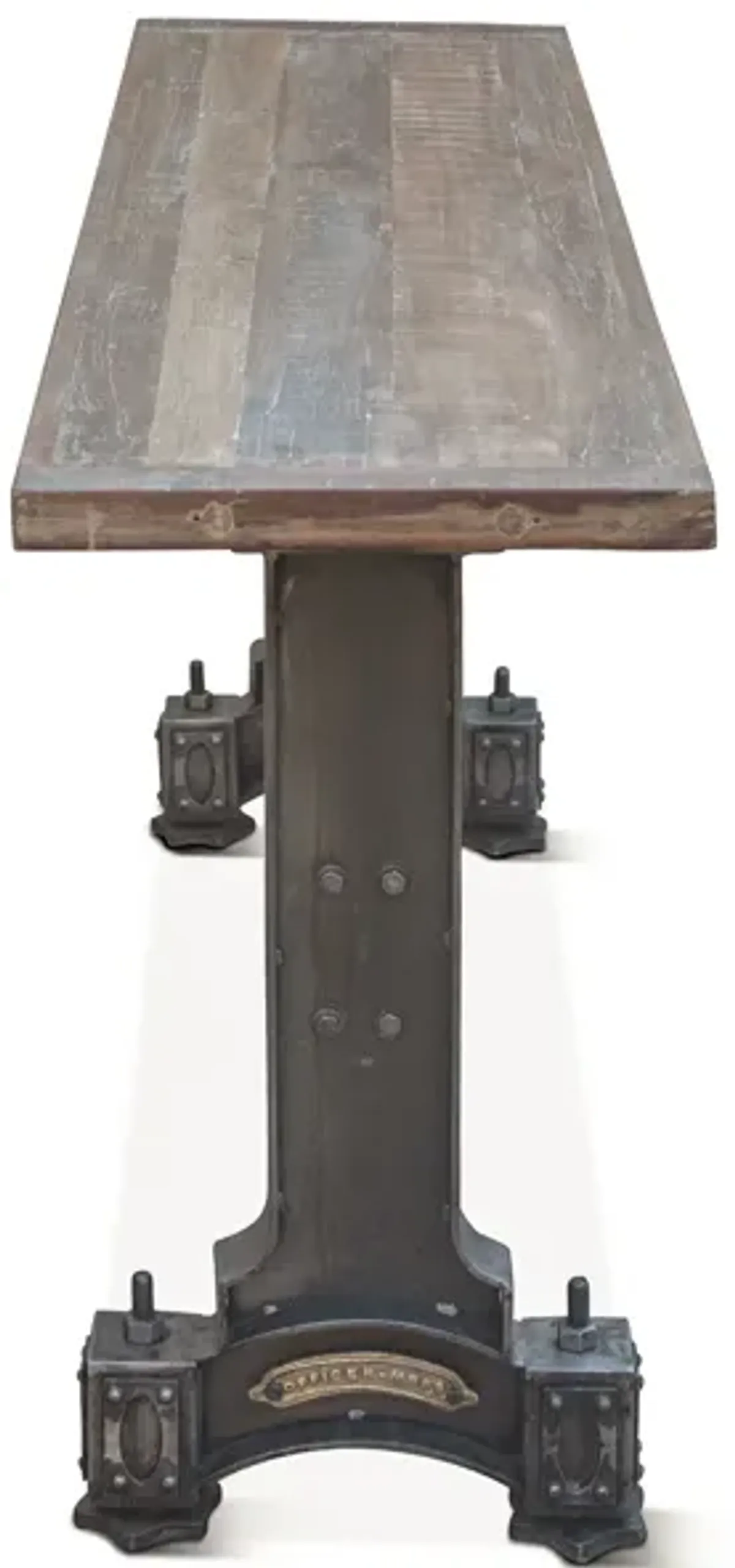 Home Trends Design Old Mill 66 Inch Cast Iron Console Table