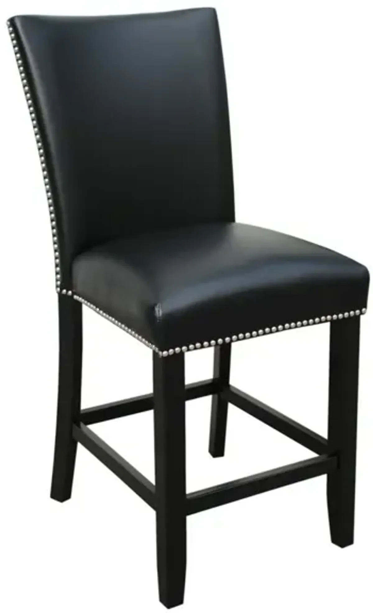 Steve Silver Camila 24 Inch Counter-Height Stool Black Leatherette