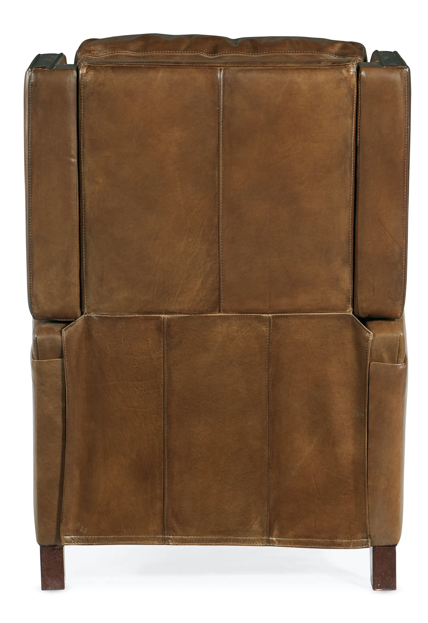 COLLIN MANUAL PUSH BACK CHECKMATE PAWN RECLINER LEATHER CHAIR