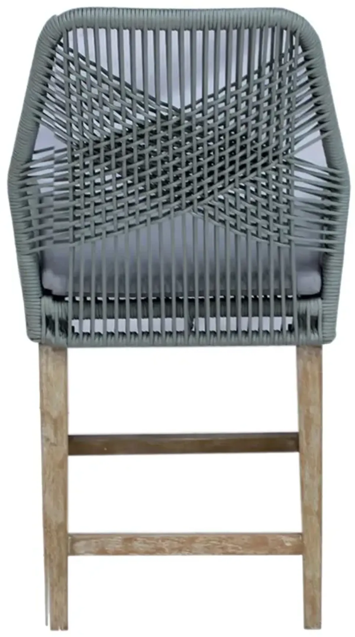 Coaster Nakia Woven Rope Counter Chair with Cushion Grey