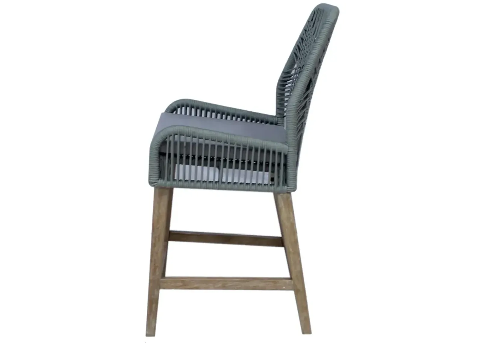 Coaster Nakia Woven Rope Counter Chair with Cushion Grey