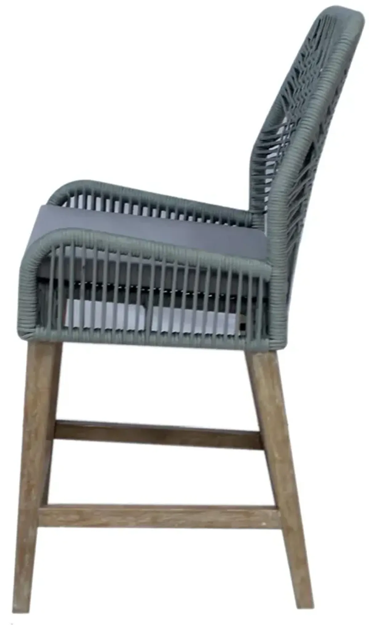 Coaster Nakia Woven Rope Counter Chair with Cushion Grey