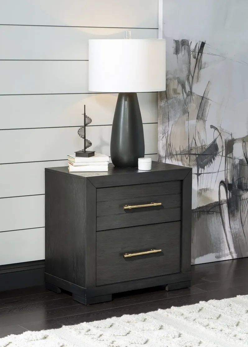 NIGHT STAND DARK OAK FINISH - WESTWOOD DARK