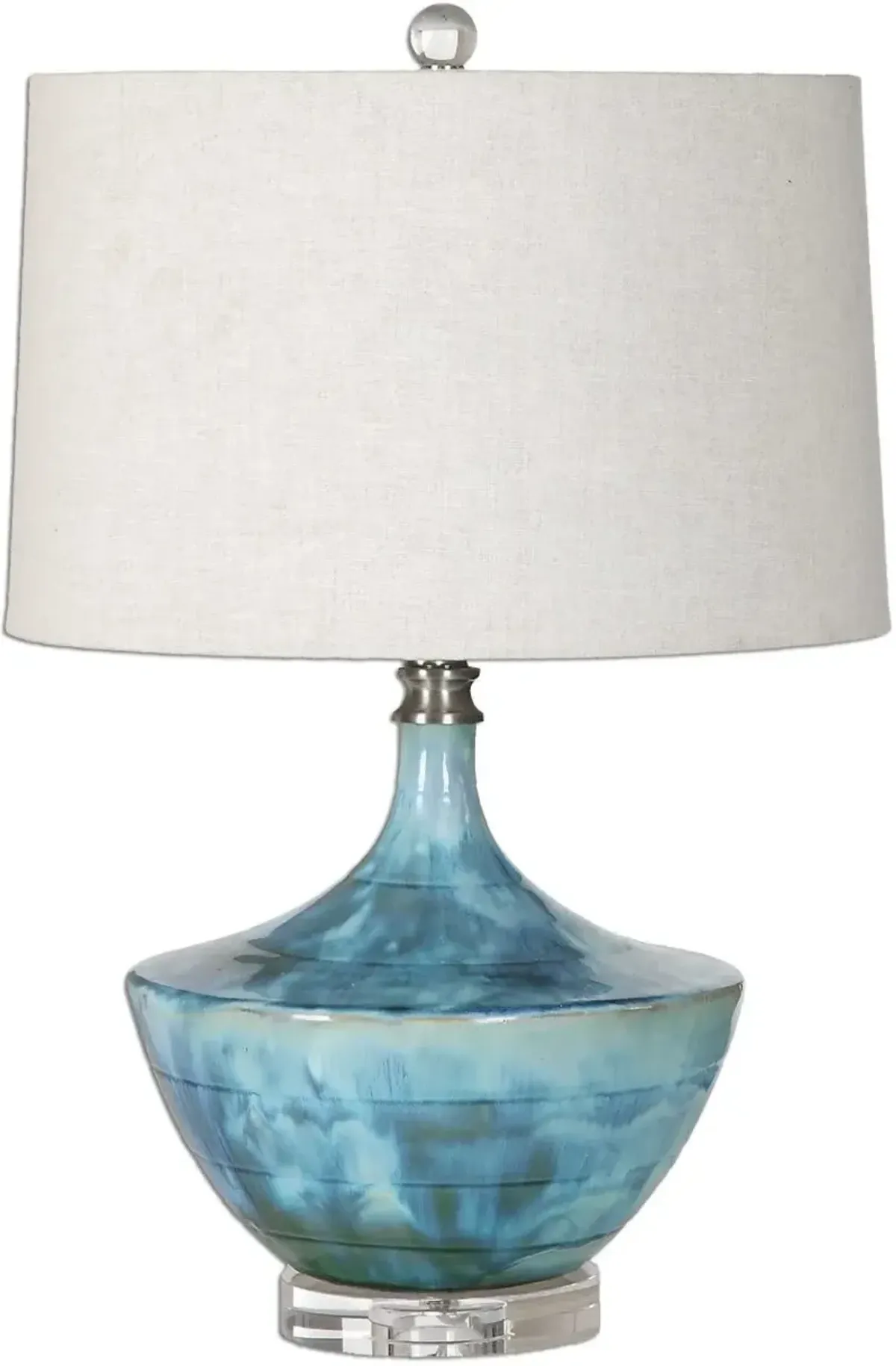 CHASIDA BLUE CERAMIC LAMP