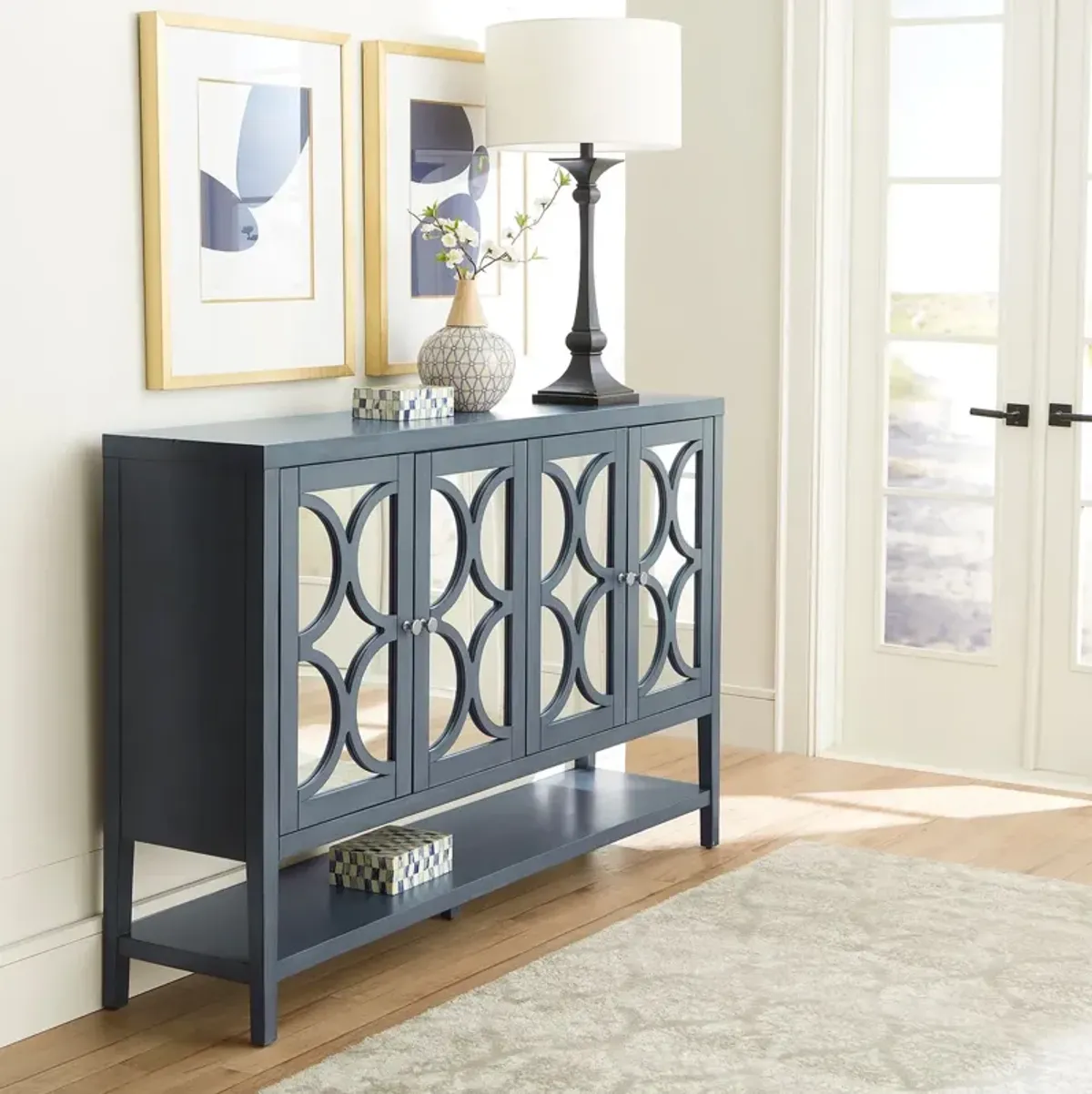 Liberty Furniture Circle View Blue Dusk Accent Cabinet