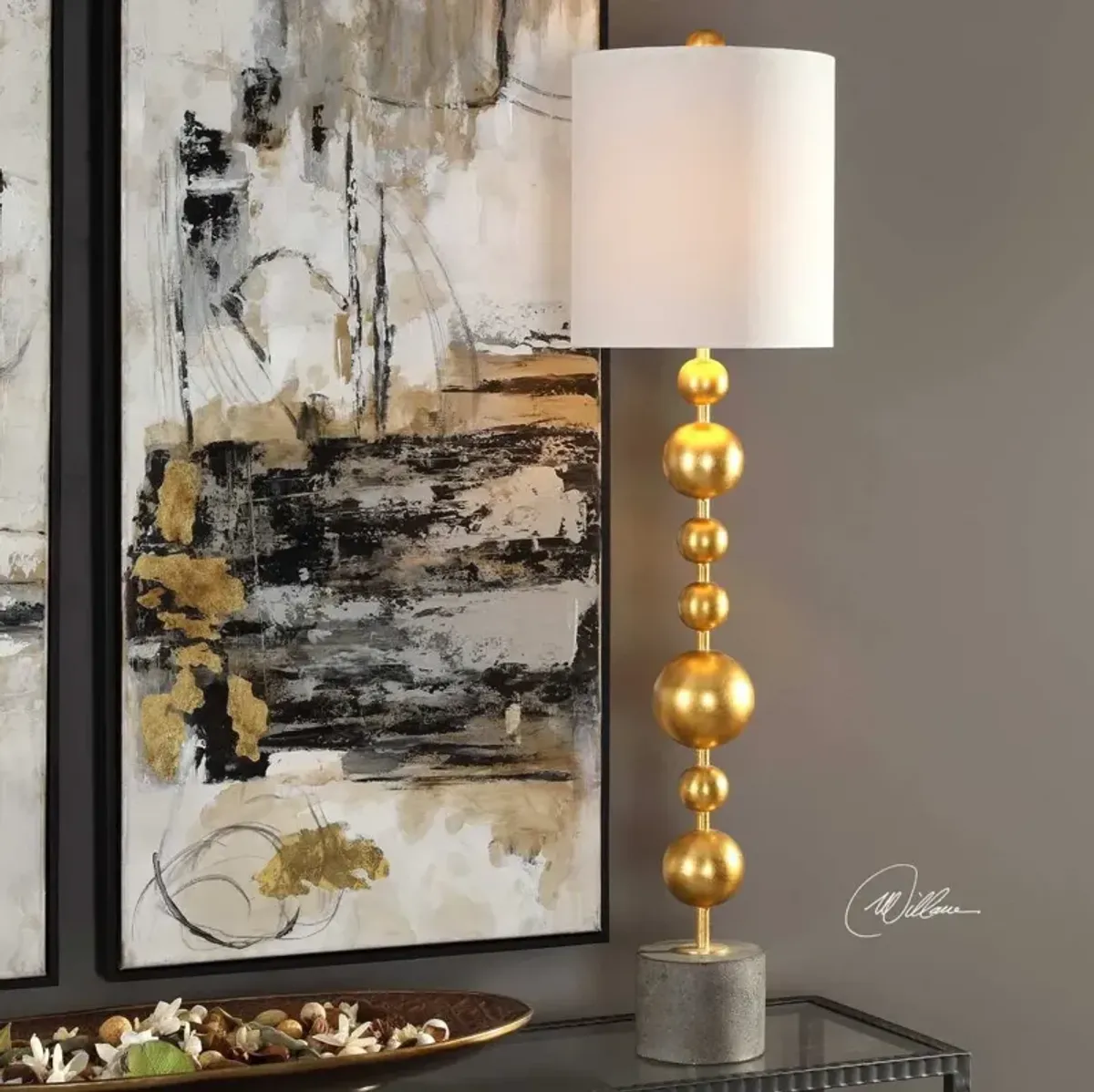 Uttermost Selim Gold Buffet Lamp