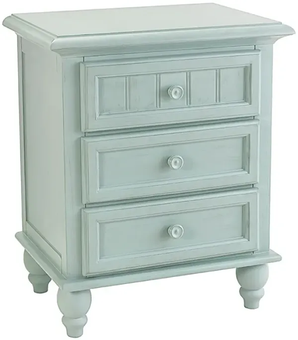 Madison Avenue Sea Haven Glacier Blue 2-Drawer Nightstand