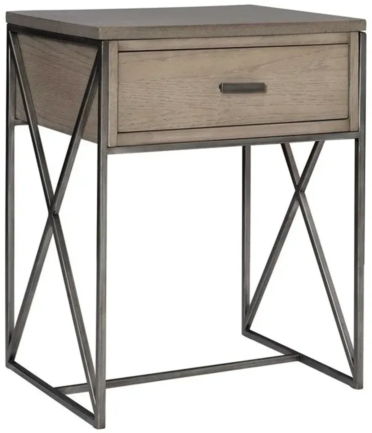 Uttermost Cartwright Mushroom Gray Side Table