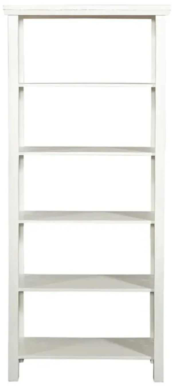 Liberty Furniture Trellis Lane Weathered White Accent Bookcase