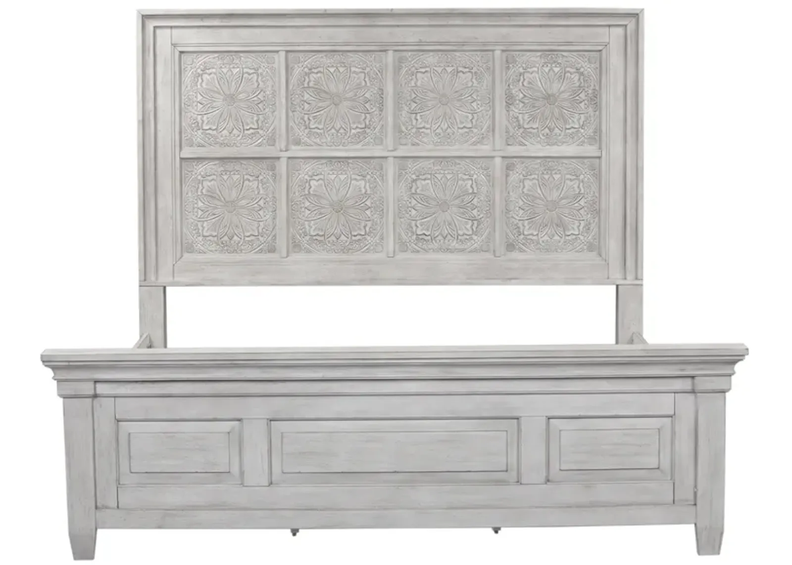 Liberty Furniture Complete King Bedroom Set Panel Bed, Dresser, Mirror & Nightstand Heartland