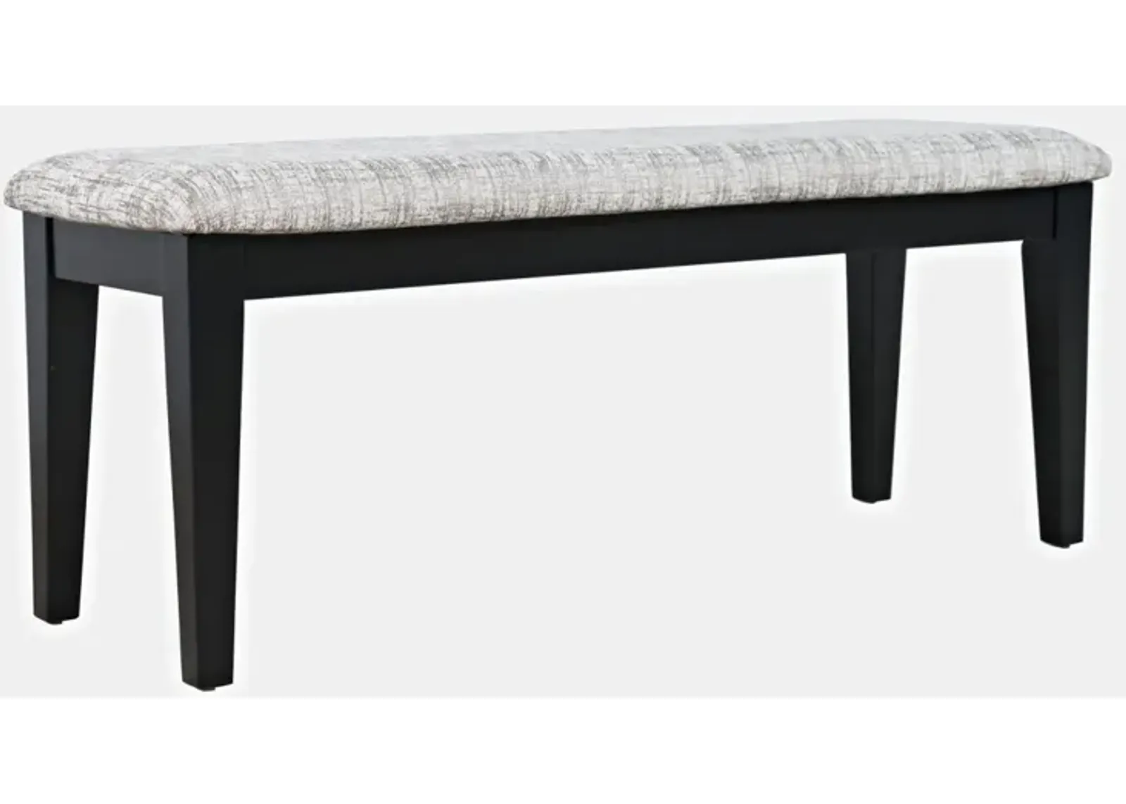 Jofran Urban Icon Upholstered Bench Black