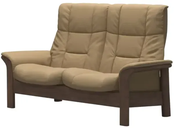 Stressless Buckingham 2 Seat High Paloma Sand Walnut