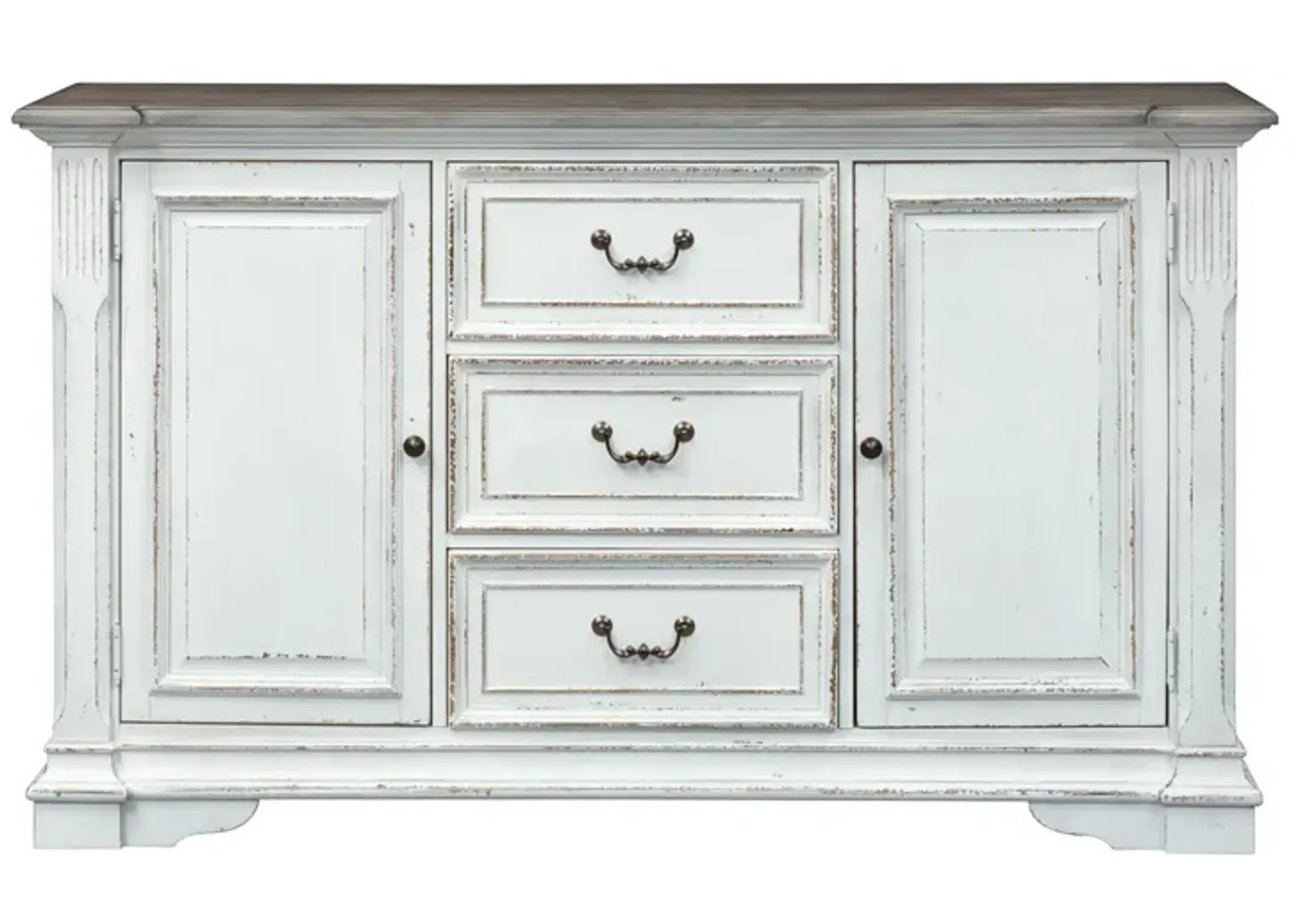 Liberty Furniture Abbey Park Antique White Buffet